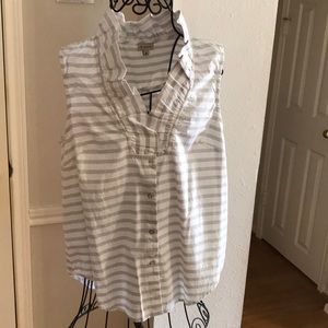 CREMIEUX Sleeveless Blouse, Size M